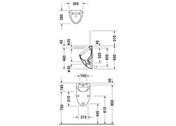 Писсуар Duravit FIZZ 823350000