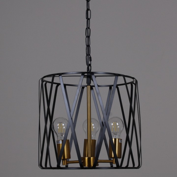 Подвесной светильник ILLUMICO IL1023-3PB-05 BK GD