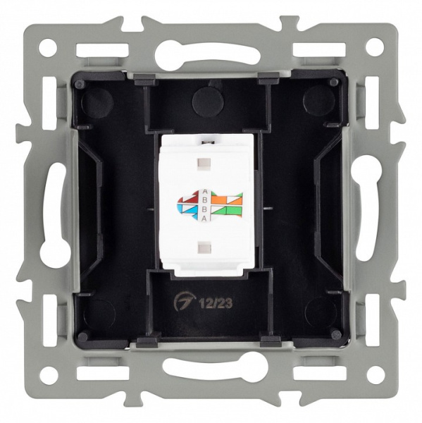 Розетка Ethernet RJ-45 и со шторками без рамки Arlight SCT 045334