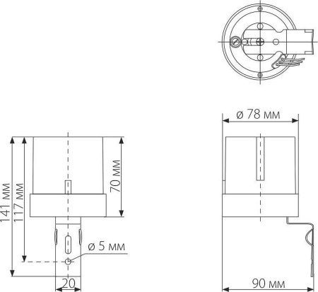 Датчик освещенности Elektrostandard SNS-L a030063