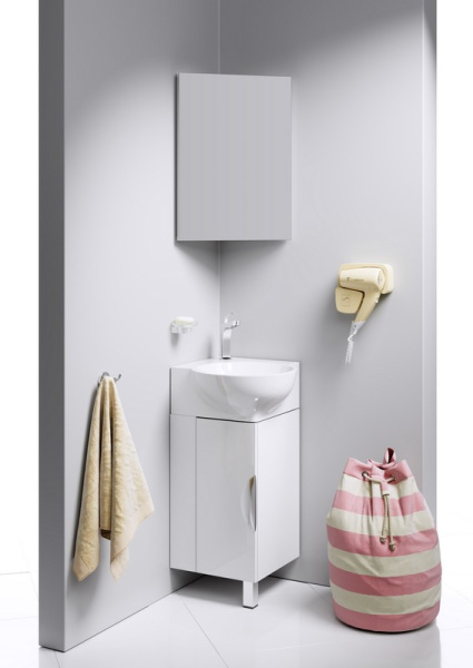 Зеркальный шкаф AQWELLA Rio 33.5 (Rio.04.33) белый