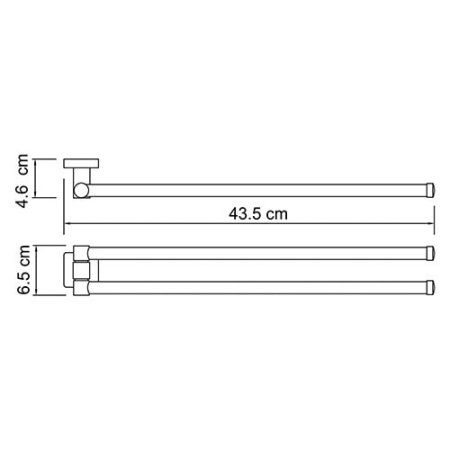 Держатель полотенец WasserKRAFT Lippe K-6531