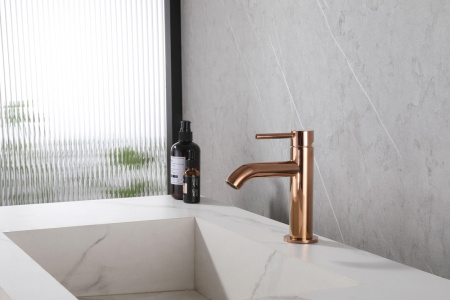 Смеситель для раковины Abber Wasser Kreis AF8110RG золото