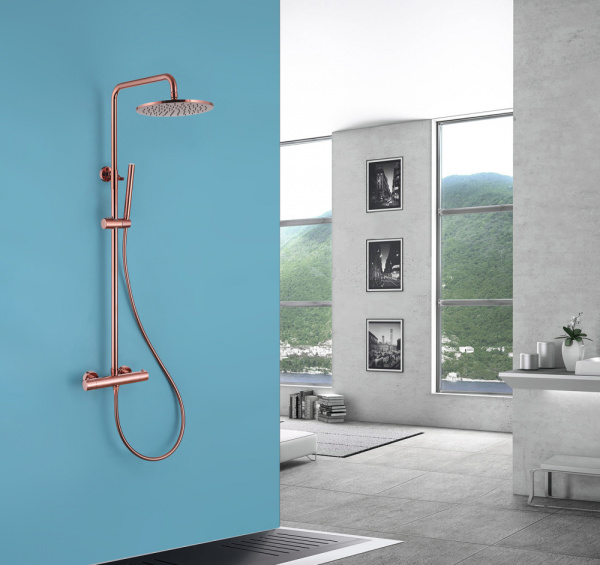 Душевая стойка Abber Wasser Kreis AF8160RG розовое золото