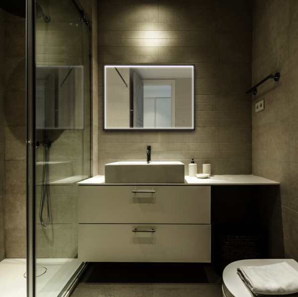 Зеркало с подсветкой Abber See AG6110SCL-0.8 черный