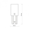 Соединитель линейный для треков Jazzway  PTR EC-WH