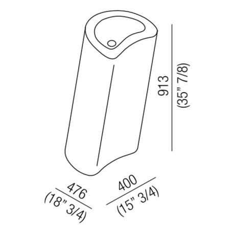 Раковина Agape Lito 40 ACER0732R *1