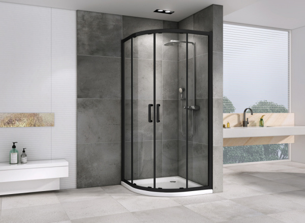 Душевой уголок Abber Schwarzer Diamant AG01080B