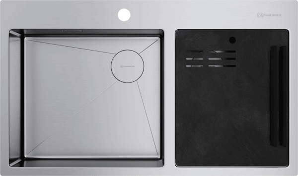 Кухонная мойка Omoikiri Akisame 86-2 Side 4997021 нержавеющая сталь