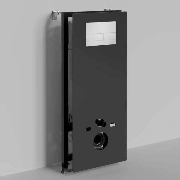 Инсталляция для унитаза WasserKRAFT Abens 20 20TLT.010.ME.BL.WH04 с кнопкой смыва, белый