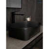 Раковина-чаша GID N9028bg 53x36 см, накладная, черный графит
