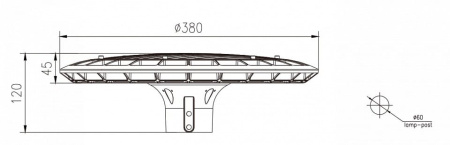 Консольный светильник Эра  SPP-506-0-30K-060