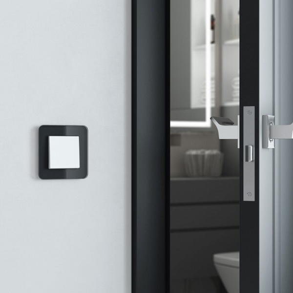 Рамка на 1 пост Werkel Elite (черный стекло) W0012448