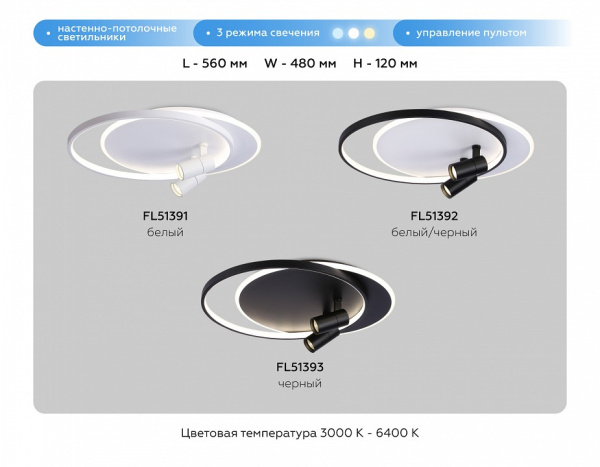 Накладной светильник Ambrella Light FL FL51393