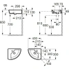 Раковина 43x35 см Roca Hall 327623000