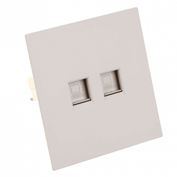 Розетка двойная Ethernet RJ-45 без рамки Stekker Мия 50481