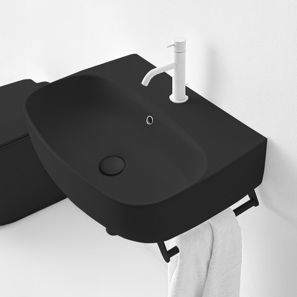 Раковина Kerasan Nolita 60 534131*1 черная матовая