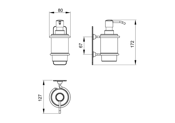 Дозатор для жидкого мыла Timo Nelson 150038/00