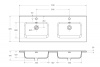 Раковина BelBagno 120 BB1200-2-ETL