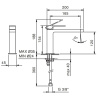 Смеситель для раковины Fantini Mint 34 02 F003WF