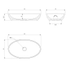 Раковина 60x35 см Omnires Siena SIENALUNBCP