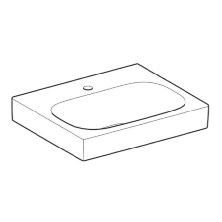 Раковина 60x50 см Geberit Citterio 500.544.01.1