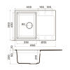 Кухонная мойка Omoikiri Sakaime 68 4993545 leningrad grey