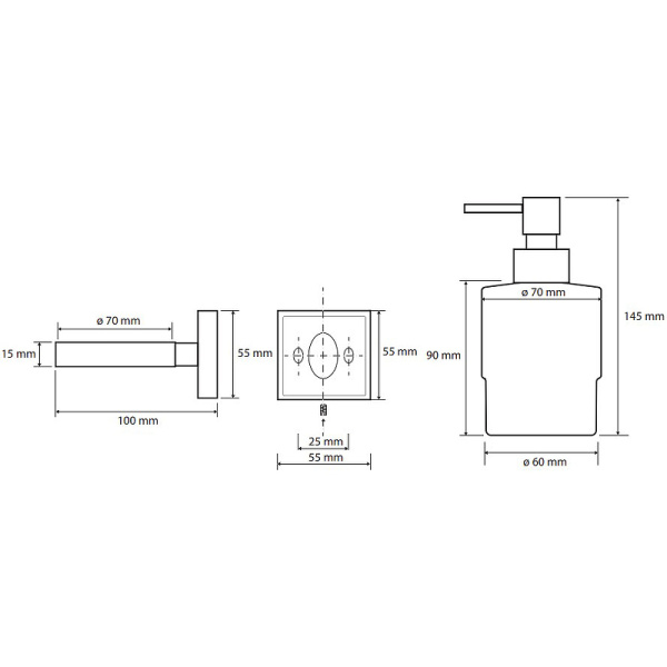 Дозатор мыла Bemeta Beta 132109102