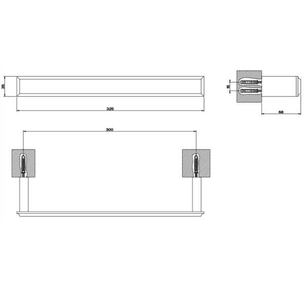 Полотенцедержатель Gessi Eleganza 30 см 46497#031