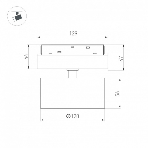 Светильник на штанге Arlight MAG-ORIENT 048364