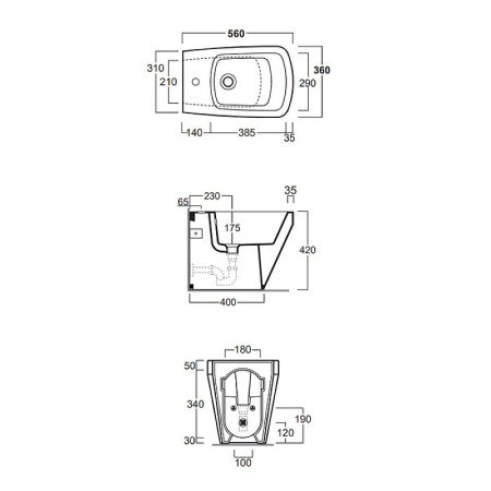 Напольное биде Simas Baden Baden BB04bi*1