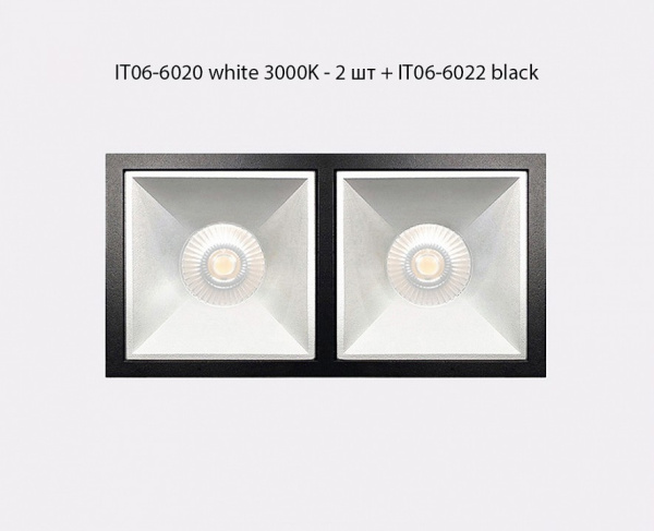 Встраиваемый светильник Italline IT06-6020 IT06-6020 white 3000K - 2 шт. + IT06-6022 white
