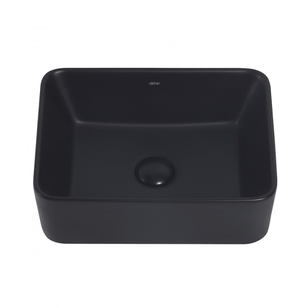 Раковина накладная Abber Rechteck 40 AC2213MB черная матовая