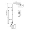 Душевая стойкап WasserKRAFT A113.067.058.CH Thermo