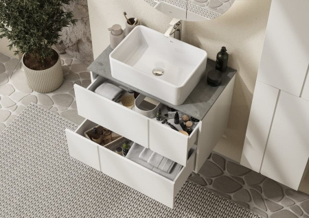 Тумба под раковину Roca Luna 80 ZRU9307765 белый