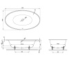 Стальная ванна Bette Eve Oval 180x100 6043-000 PLUS