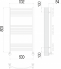 Полотенцесушитель водяной Terminus Классик П16 500х800 4670078529596