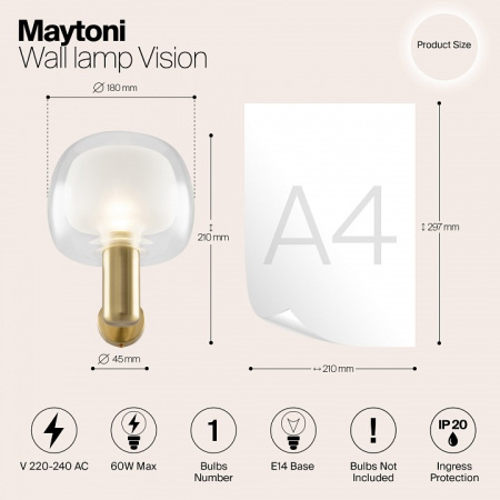 Бра Maytoni Видение MOD411WL-01G