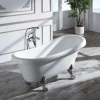 Акриловая ванна Ceruttispa Classic CT9323 157x77 см, отдельностоящая, белый