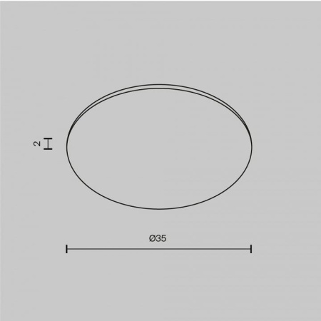 Линза Maytoni Technical Омут Glass001-D35