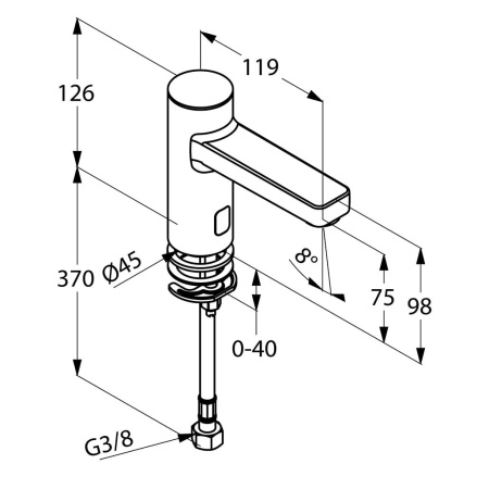 Смеситель для раковины Kludi Zenta 3820505