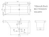 Квариловая ванна Villeroy&Boch Squaro 170x75 UBQ170SQR2V-01