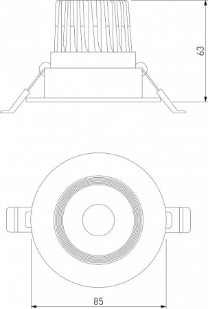 Встраиваемый светильник Elektrostandard Even a065458
