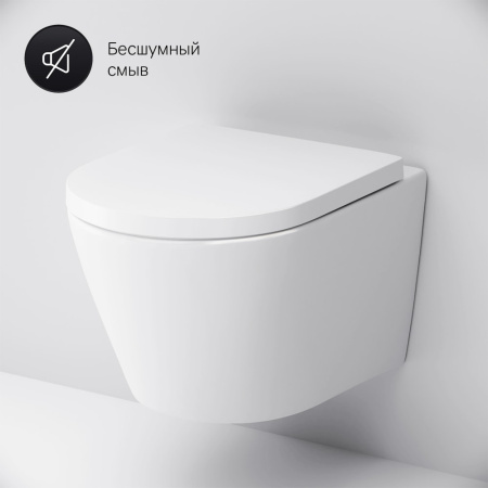 Подвесной унитаз AM.PM Sense C741701SC с крышкой-сиденьем