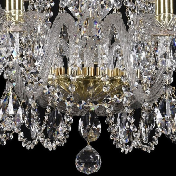 Подвесная люстра Bohemia Ivele Crystal 1402 1402/10+5/300/G