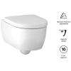 Унитаз подвесной Geberit iCon 204060000 безободковый, белый