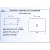 Раковина 50x40 см GID LuxeLine D1302h009