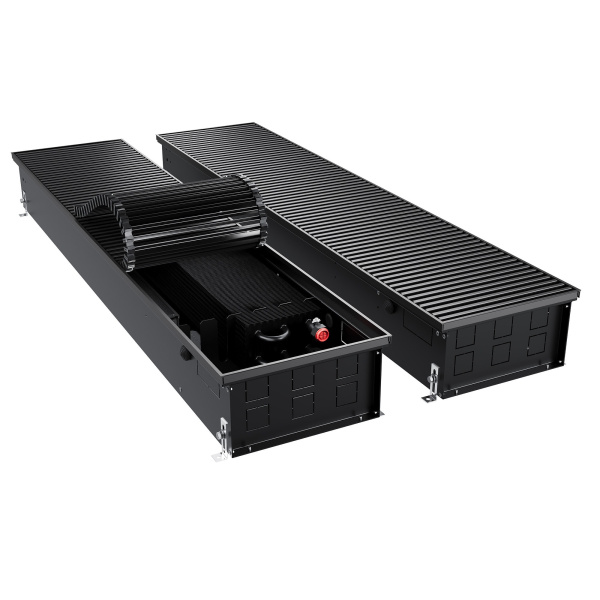 Конвектор внутрипольный Royal Thermo ATRIUM TURBO-150/300/2600-DG-U-BL