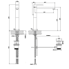 Смеситель для раковины Gessi Rettangolo 11923#031
