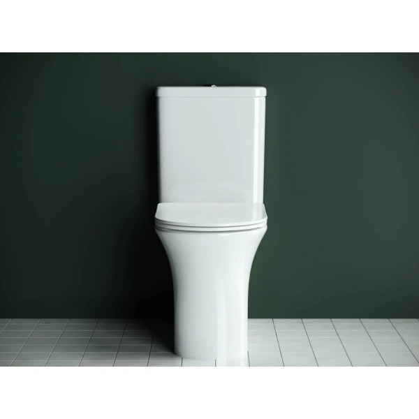 Унитаз-компакт Ceramica Nova Star CN1904 безободковый, с сиденьем микролифт, белый